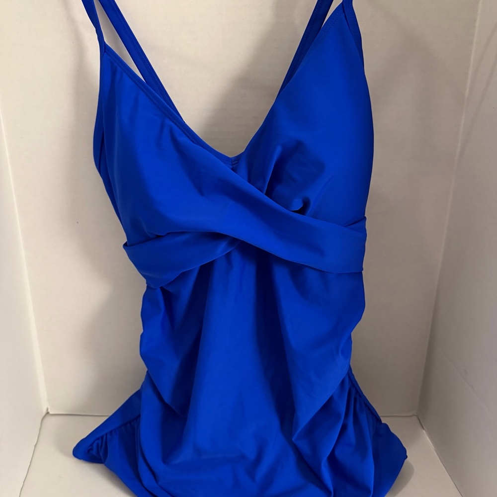 🌴(33) TANKINI Elegant Blue Swim Coverup